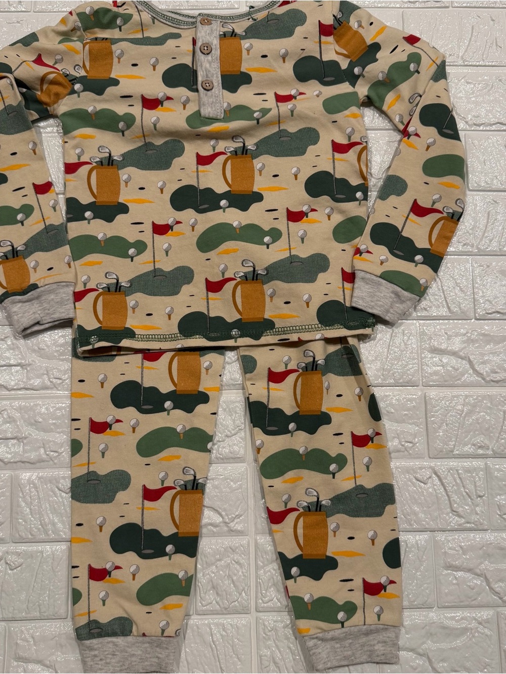 Mud Pie Boys Golf Pajama Set Size 4T